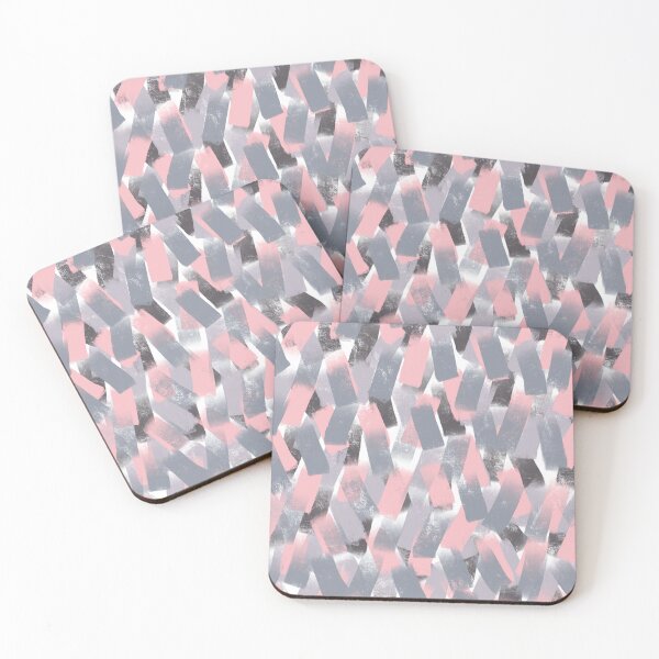 Item preview, Pink and Grey Smudgy Brush Strokes designed and sold by OneThreeSix.