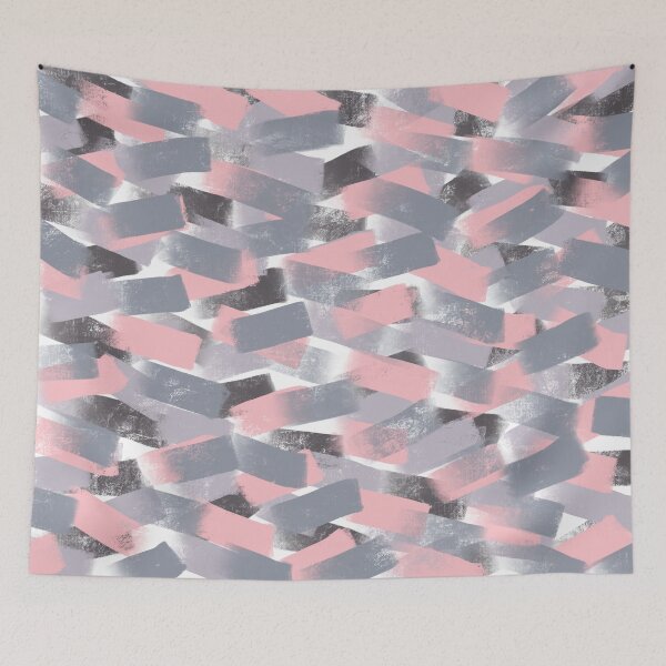 Item preview, Pink and Grey Smudgy Brush Strokes designed and sold by OneThreeSix.