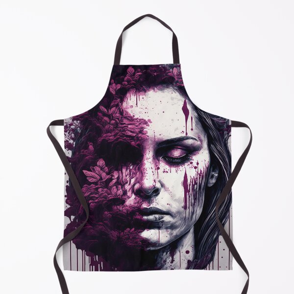Item preview, Woman with Blood Splattered on her Face designed and sold by AiCollection.