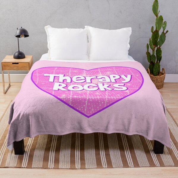 Item preview, Therapy rocks - Therapy mental health recovery healing quote designed and sold by Mindy Bubble.