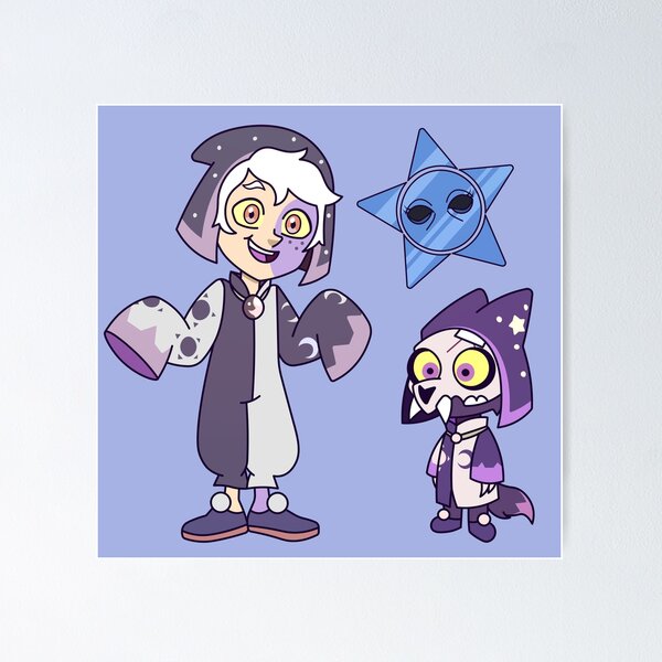 PRINT/ Mini poster A5 The Owl House Personagens 💜