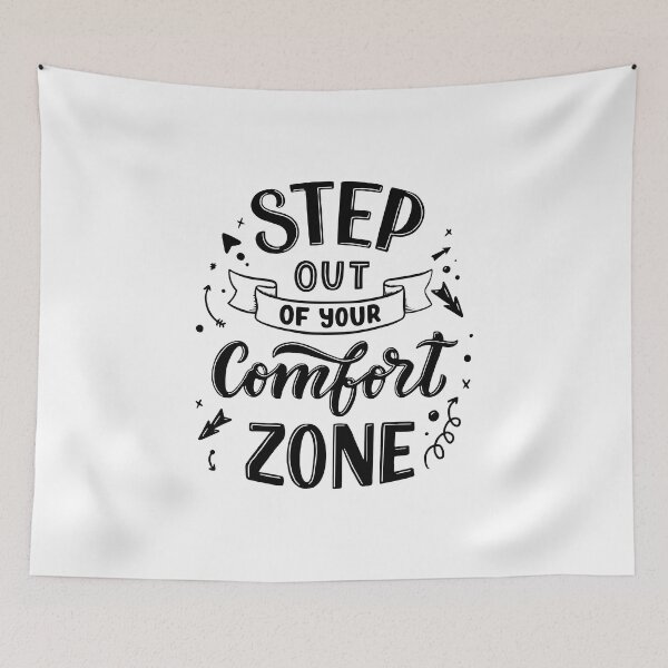 Item preview, Step Out Of Your Comfort Zone (black) designed and sold by Daluyong.