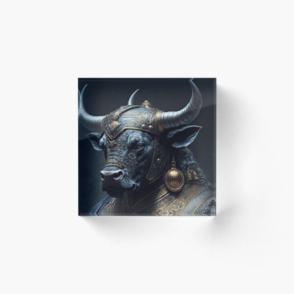 Item preview, Buey toro asiático con armadura designed and sold by AiCollection.
