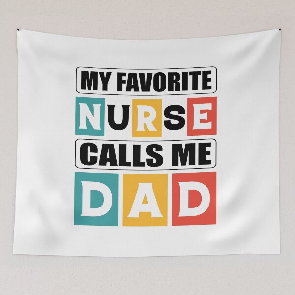Item preview, My favorite nurse calls me dad, tshirt, t-shirt, gift, present, usa, america, europe designed and sold by Elshan Ilyasov.