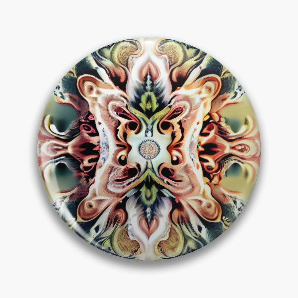 Artikelvorschau, Mystical Semi Abstract Organic Detailed California Chic Pattern Digital Painting entworfen und verkauft von CodeAndColors.