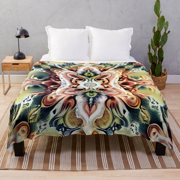 Item preview, Mystical Semi Abstract Organic Detailed California Chic Pattern Digital Painting designed and sold by CodeAndColors.