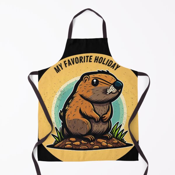 Item preview, My Favorite Holiday /Groundhog Day Predictions: A Whimsical Illustration designed and sold by LiartVibes.