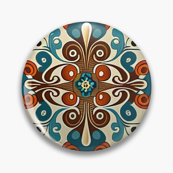 Artikelvorschau, Cute Ancient Intense Coarse Flowing Scandinavian Pattern Digital Painting entworfen und verkauft von CodeAndColors.