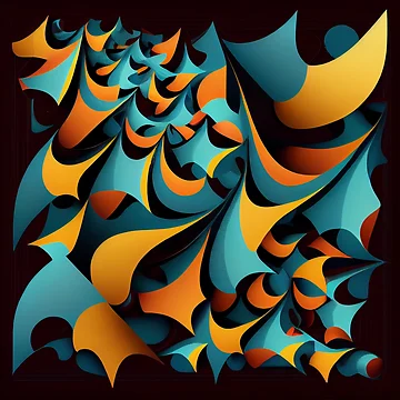 Vorschaubild zum Design Surreal Energetic Irregular Contemporary Pattern Digital Painting von CodeAndColors