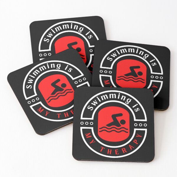 Item preview, Swimming is my therapy motivational design designed and sold by DigitalMagShop.