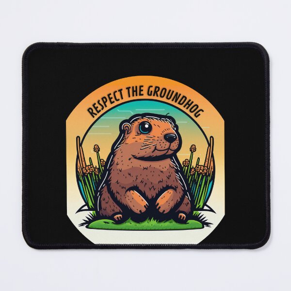 Item preview, Respect The Groundhog / Groundhog Day Predictions: A Whimsical Illustration designed and sold by LiartVibes.