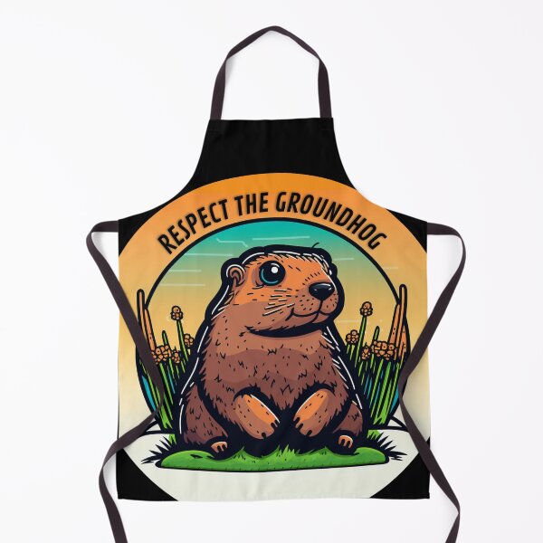Item preview, Respect The Groundhog / Groundhog Day Predictions: A Whimsical Illustration designed and sold by LiartVibes.