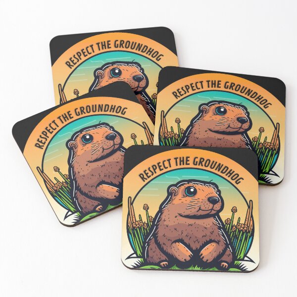 Item preview, Respect The Groundhog / Groundhog Day Predictions: A Whimsical Illustration designed and sold by LiartVibes.