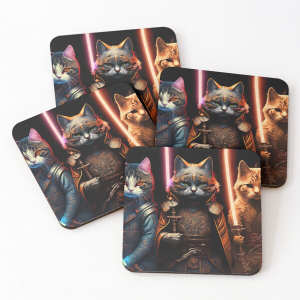 Item preview, Don't Fuck with Cats - Cats with Lightsabers designed and sold by AiCollection.