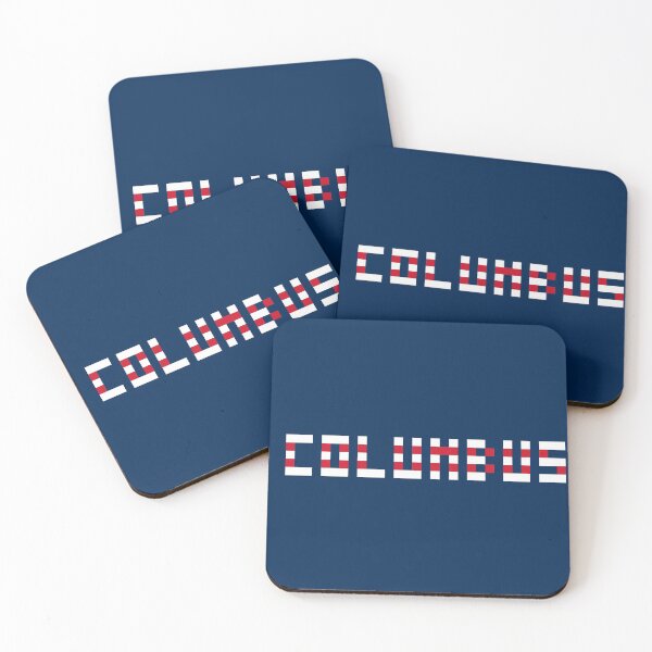 Item preview, Pixel NHL Columbus in Home Colors designed and sold by gkillerb.