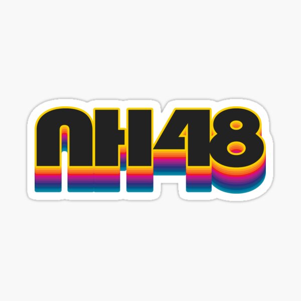 "New Hampshire 48 Rainbow" Sticker for Sale by esskay Redbubble