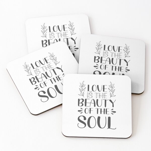 Item preview, Love is the beauty of the soul - Catholic Inspirational Quotes designed and sold by catholicquotes.