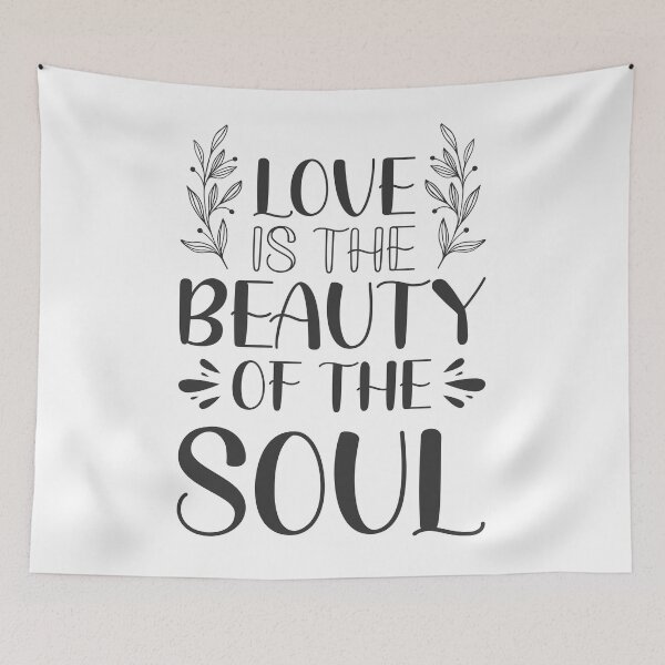 Item preview, Love is the beauty of the soul - Catholic Inspirational Quotes designed and sold by catholicquotes.
