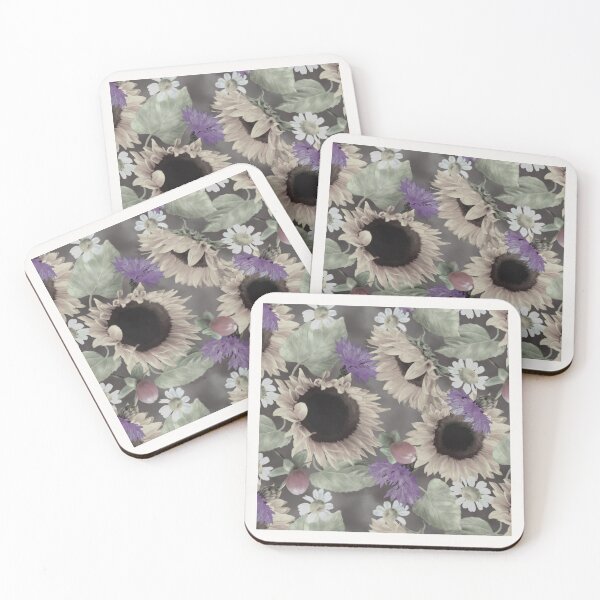 Item preview, Vintage Sunflowers Daisies Cornflowers Seamless Pattern Design  designed and sold by Tina Veenstra.