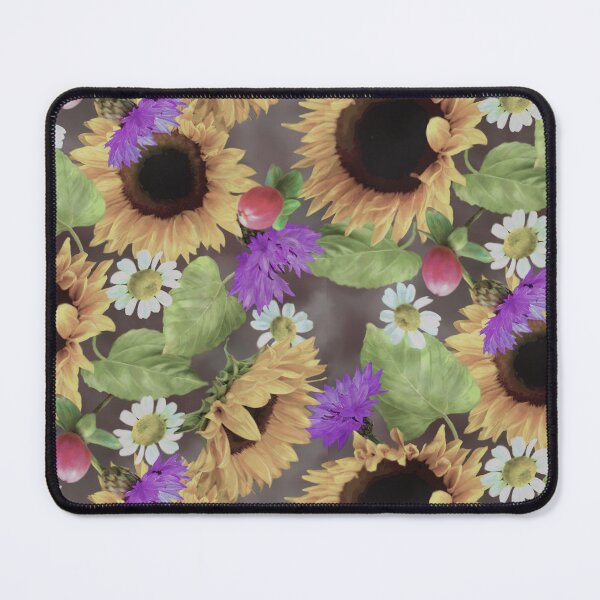 Item preview, Vintage Sunflowers Daisies Cornflowers Seamless Pattern Design designed and sold by Tina Veenstra.