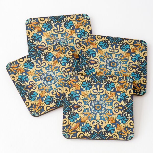 Item preview, Soft Vivid Calming New Mediterranean Pattern Digital Painting designed and sold by CodeAndColors.