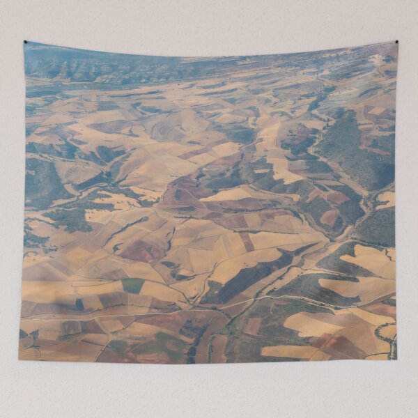 Item preview, Arable Land Carpet - Aerial View of Cultivated Farmland designed and sold by Georgia Mizuleva.