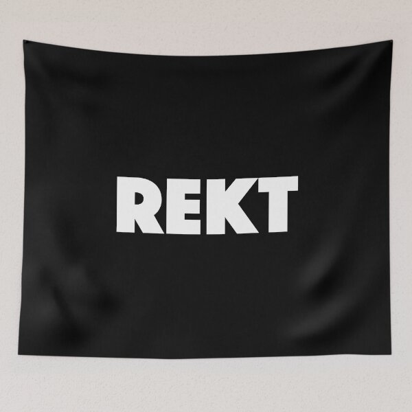 Item preview, REKT Bold Graphic Text, Bold, Big Text, black and white designed and sold by MajicArts.