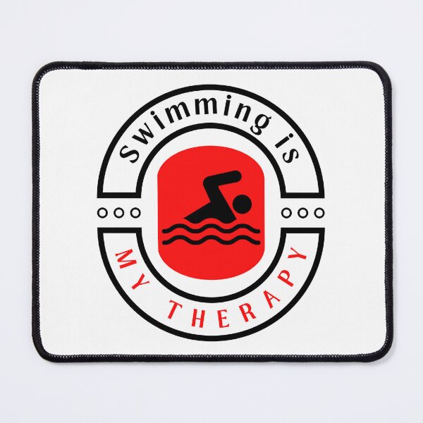 Item preview, Swimming is my therapy motivational design designed and sold by DigitalMagShop.