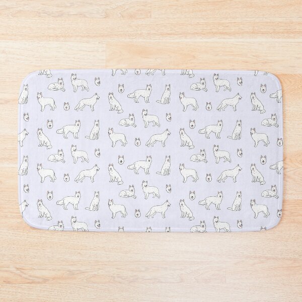Item preview, White Swiss Shepherd Dog cute illustration pack  designed and sold by Yarafantasyart.
