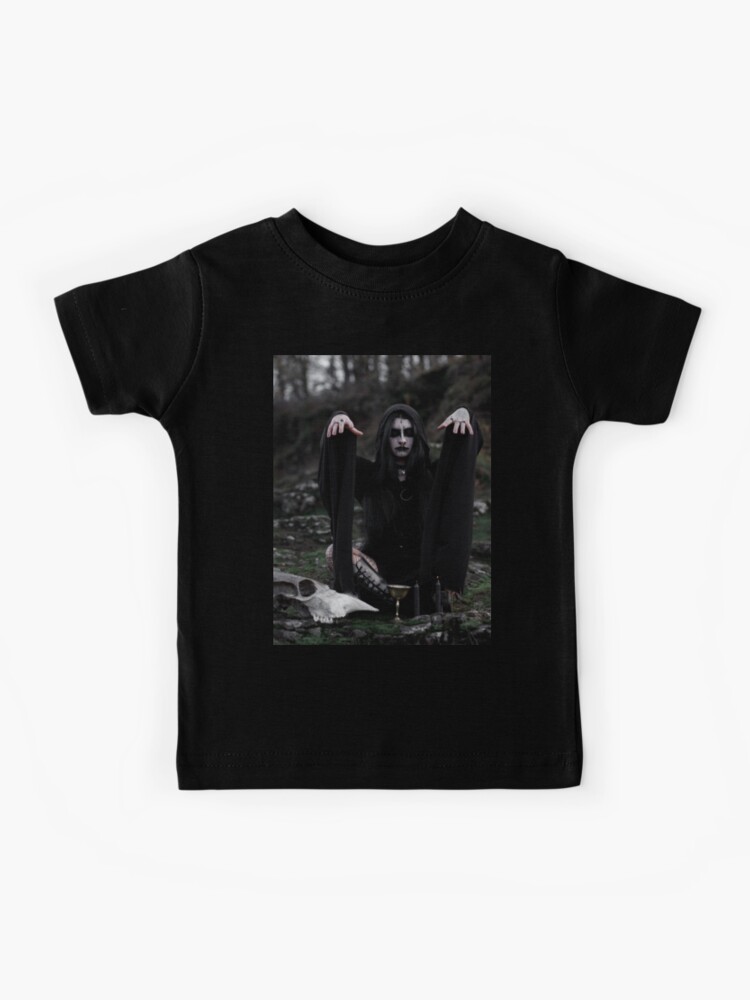 __Narg - Black Metal Corpse Paint Girl | Kids T-Shirt