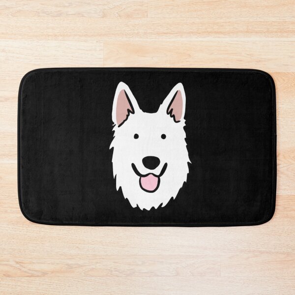 Item preview, White swiss shepherd dog face cute illustration  designed and sold by Yarafantasyart.