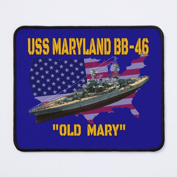 Item preview, WW2 American Warship USS Maryland BB-46 Battleship Veterans designed and sold by ArtStudioKY.