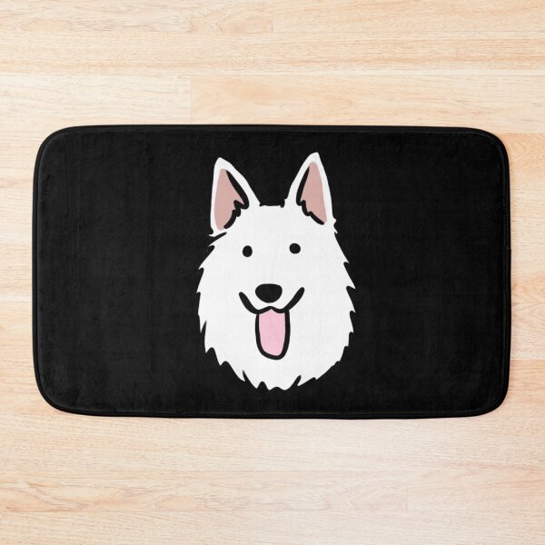Item preview, White swiss shepherd dog face cute illustration  designed and sold by Yarafantasyart.