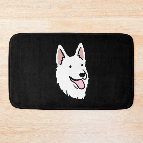 Item preview, White swiss shepherd dog face cute illustration  designed and sold by Yarafantasyart.