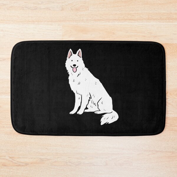 Item preview, White swiss shepherd dog cute illustration  designed and sold by Yarafantasyart.