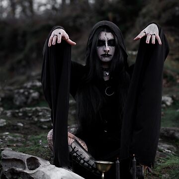 The Skull - __Narg - Black Metal Corpse Paint Girl | Pin