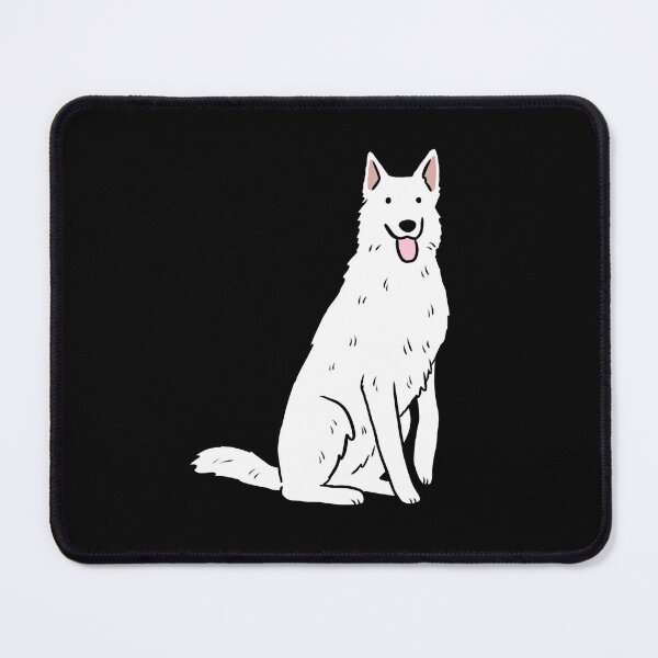 Item preview, White swiss shepherd dog cute illustration  designed and sold by Yarafantasyart.