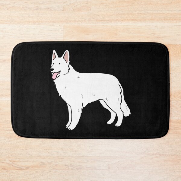 Item preview, White swiss shepherd dog cute illustration  designed and sold by Yarafantasyart.