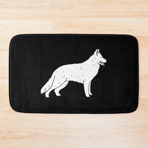 Item preview, White swiss shepherd dog cute illustration  designed and sold by Yarafantasyart.