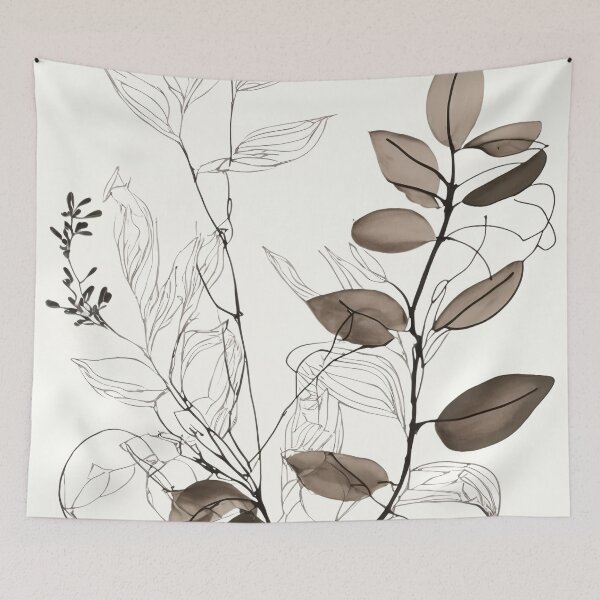 Item preview, Elegant Botanical Line Art  designed and sold by EcoArtLab.
