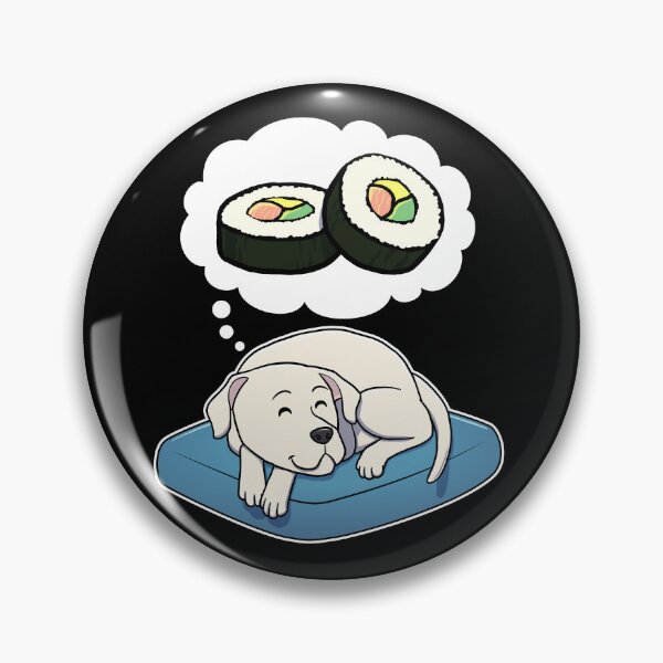Aperçu de l'œuvre Dogo Argentino dreaming about Sushi créée et vendue par DoggieDelights.