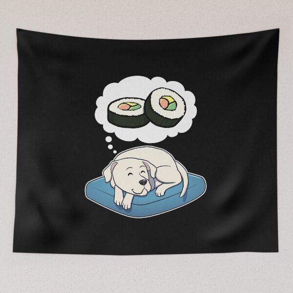 Artikelvorschau, Dogo Argentino dreaming about Sushi entworfen und verkauft von DoggieDelights.