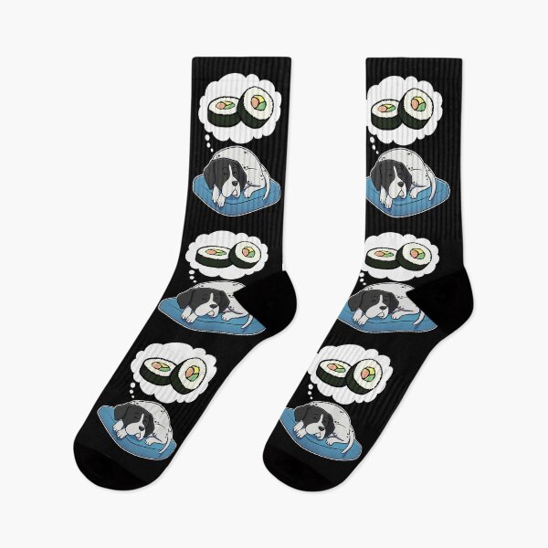 Item preview, English Pointer dreaming about Sushi designed and sold by DoggieDelights.