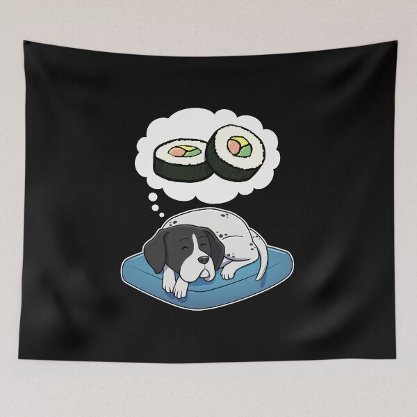 Artikelvorschau, English Pointer dreaming about Sushi entworfen und verkauft von DoggieDelights.