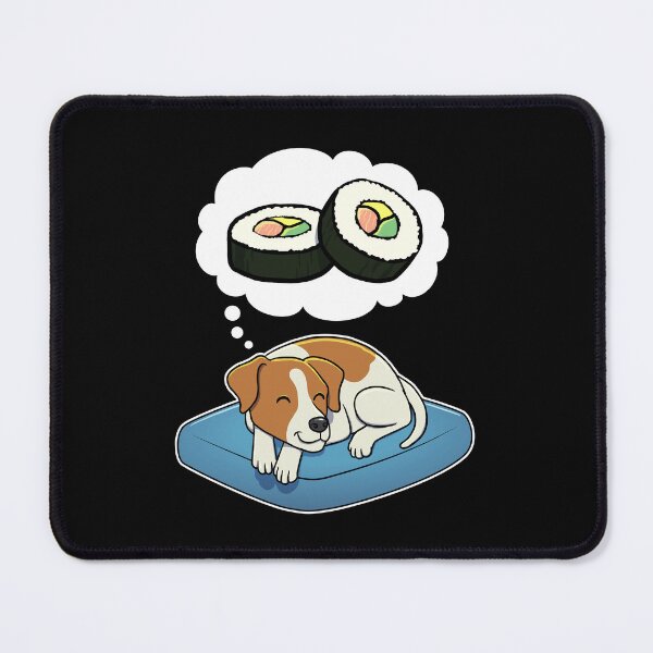 Item preview, Jack Russell Terrier dreaming about Sushi designed and sold by DoggieDelights.