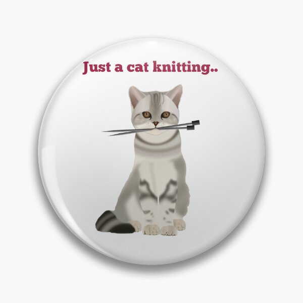 Item preview, Just a cat knitting.  designed and sold by Kidzx6.