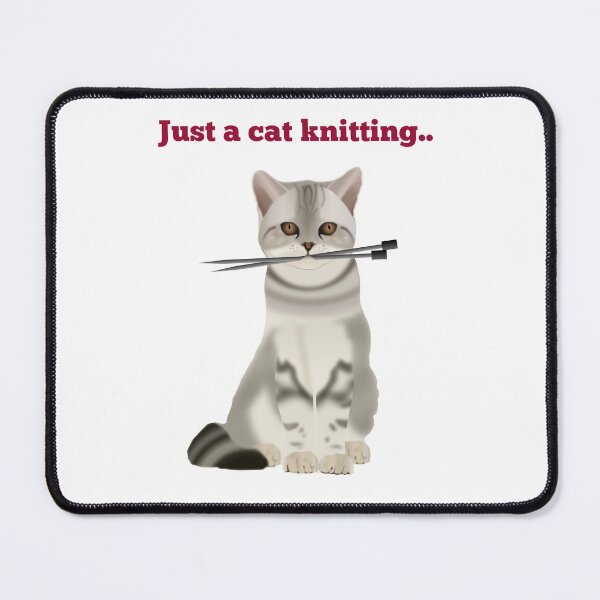 Item preview, Just a cat knitting.  designed and sold by Kidzx6.