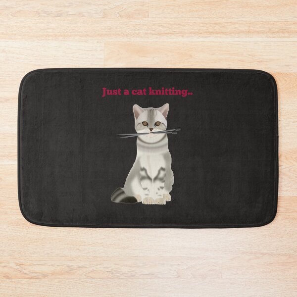 Item preview, Just a cat knitting.  designed and sold by Kidzx6.