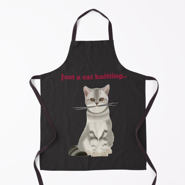 Item preview, Just a cat knitting.  designed and sold by Kidzx6.