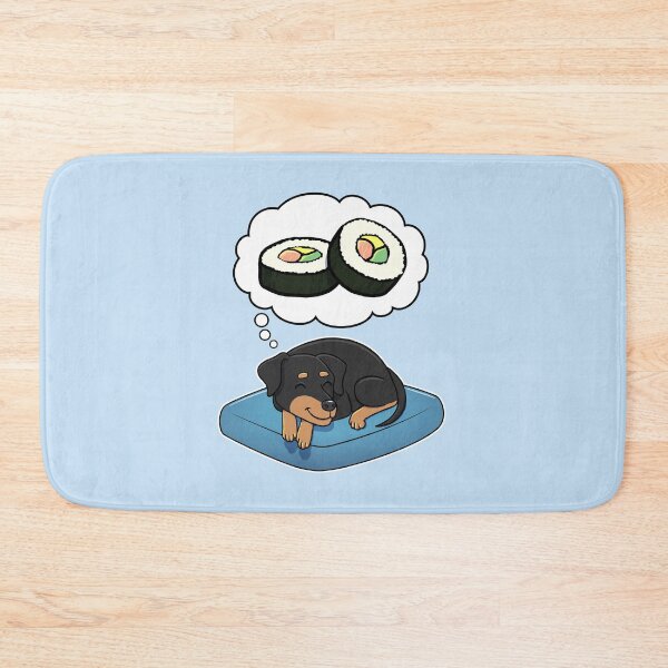 Item preview, Miniature Pinscher dreaming about Sushi designed and sold by DoggieDelights.